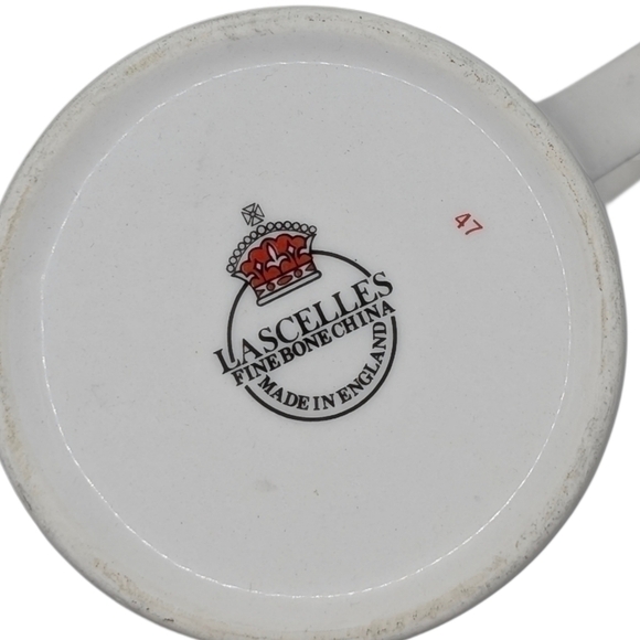 LASCELLES VTG Multicolor Fruit Cottage Farmhouse Fine China Mugs/Cups Set of (4) - Picture 11 of 12